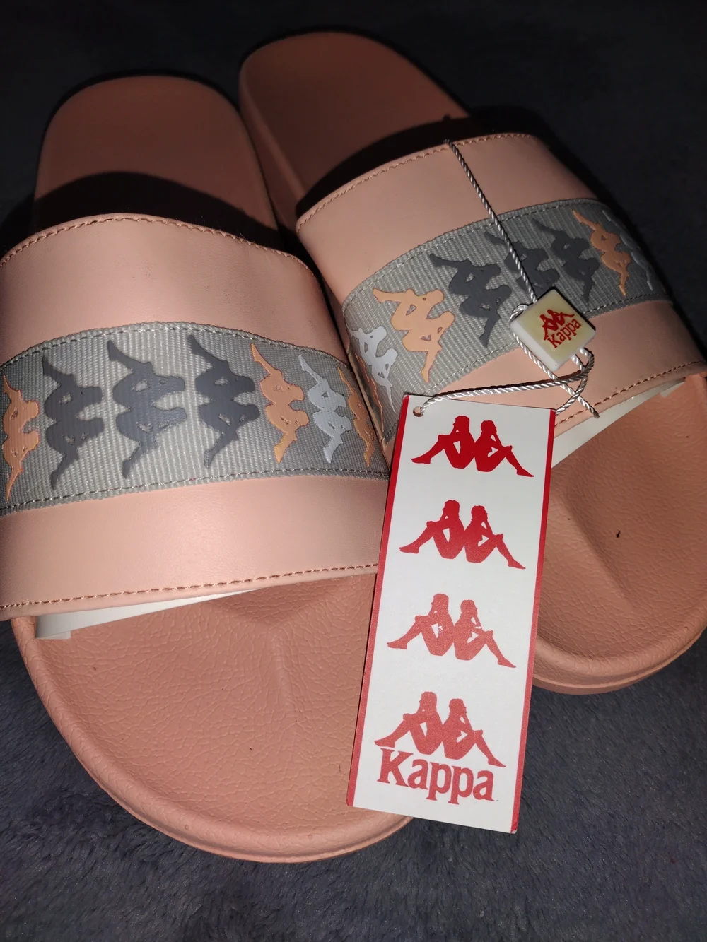 New With Box Kappa Pink Slide Sandals Sz 13